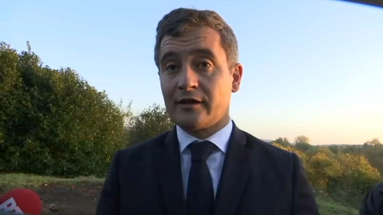 Gérald Darmanin à Sarre-Union (Bas-Rhin) le 28 octobre 2021. - BFMTV