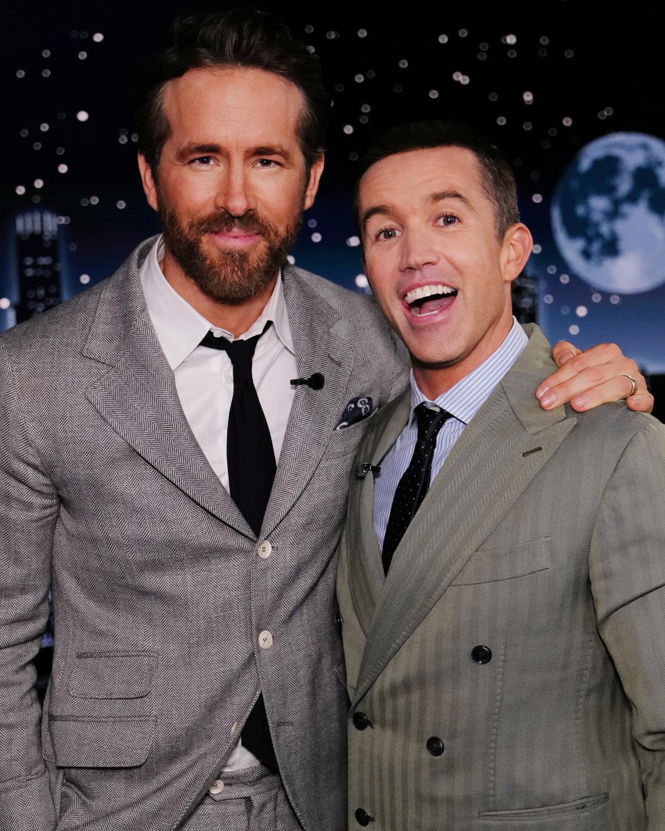 celebrity bffs Ryan reynolds and rob mcelhenney