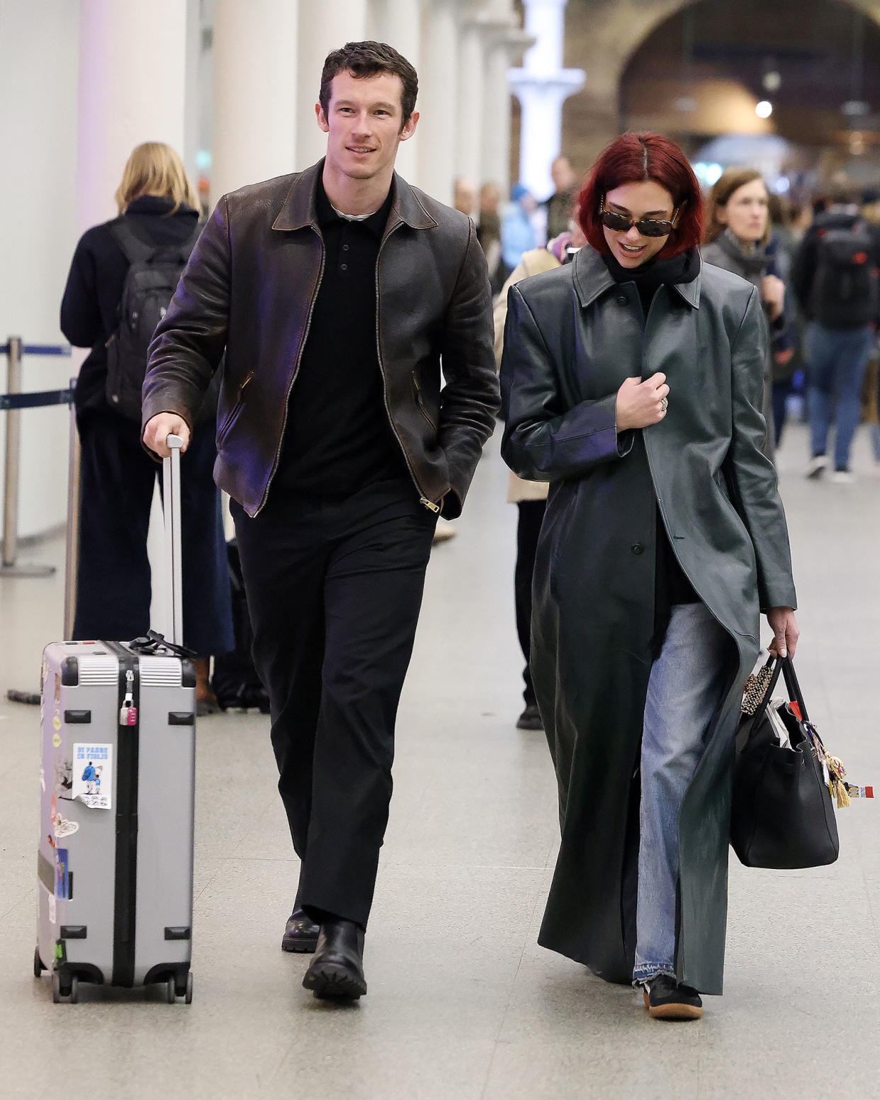 Dua Lipa and Callum Turner Are Very Serious