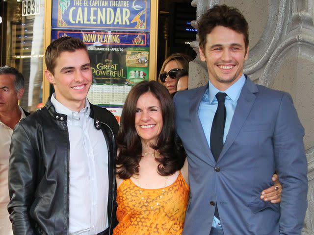 <p>JB Lacroix/WireImage</p> Dave Franco, Betsy Lou Franco and James Franco attend a ceremony honoring James Franco with a star on The Hollywood Walk of Fame on March 7, 2013 in Hollywood, California