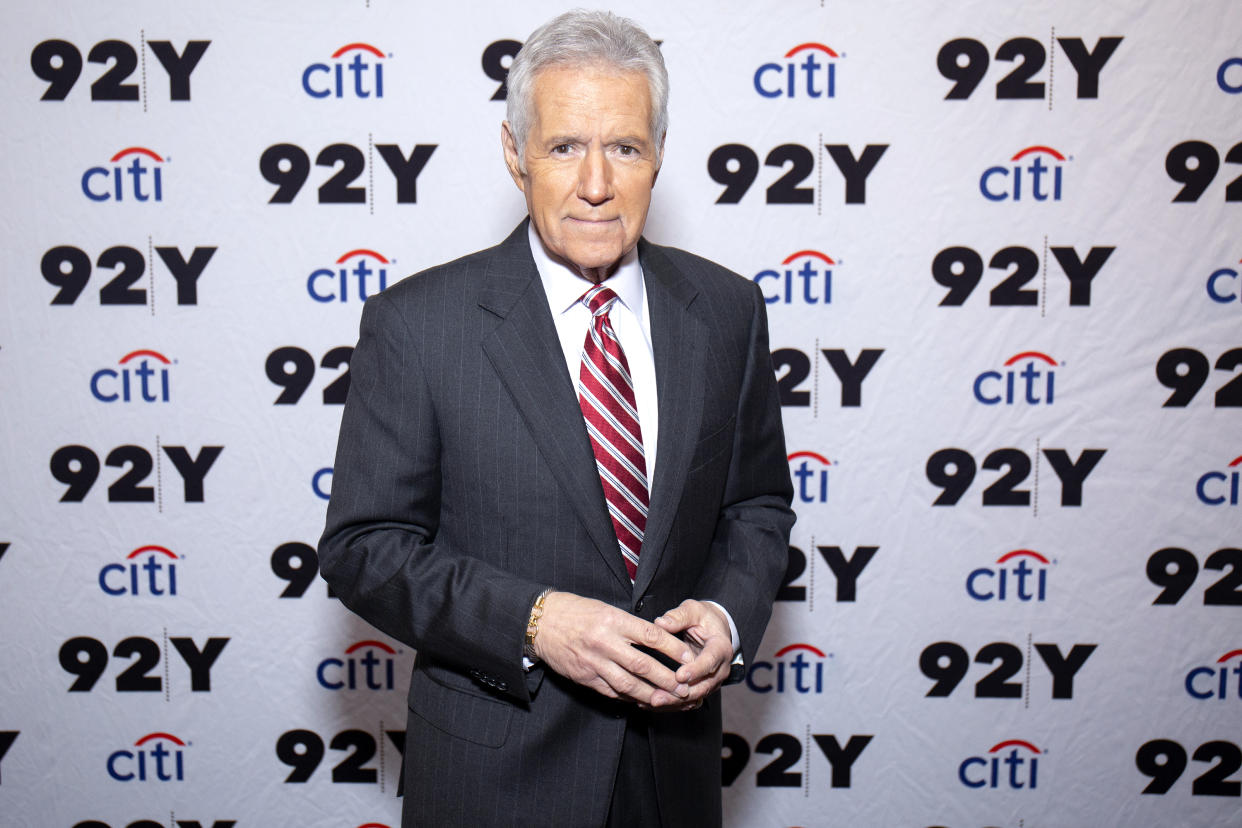 NEW YORK, NEW YORK - FEBRUARY 19: Alex Trebek attends 'Who is Alex Trebek? Celebrating 35 seasons of Jeopardy!' at 92nd Street Y on February 19, 2019 in New York City. (Photo by Santiago Felipe/Getty Images)