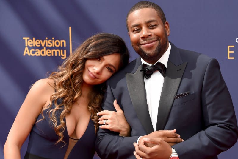 Kenan Thompson and wife Christina Evangeline attend the Creative Arts Emmy Awards at the Microsoft Theater in Los Angeles in 2018. File Photo by Gregg DeGuire/UPI