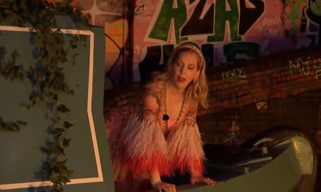 Katherine Ryan got stuck on a barge during the first episode of Late Night Lycett