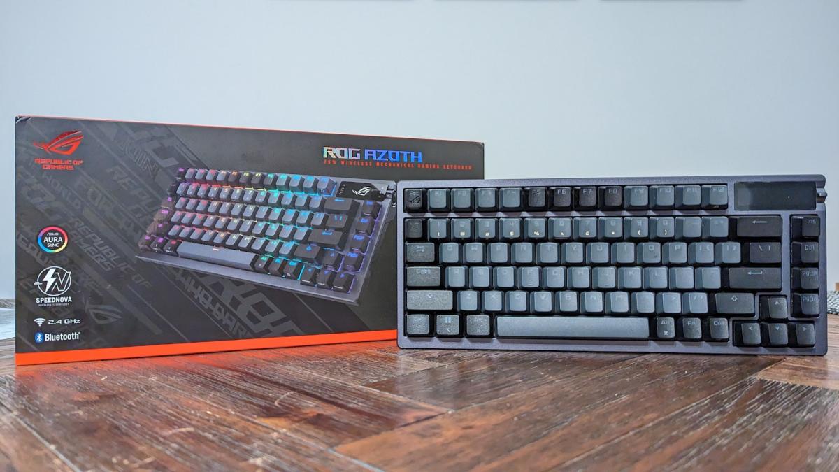 The ASUS ROG Azoth is a gaming and custom keyboard fused together