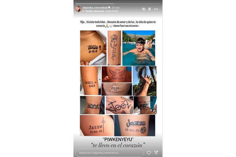 Sus compañeros decidieron tatuarse el nombre del joven