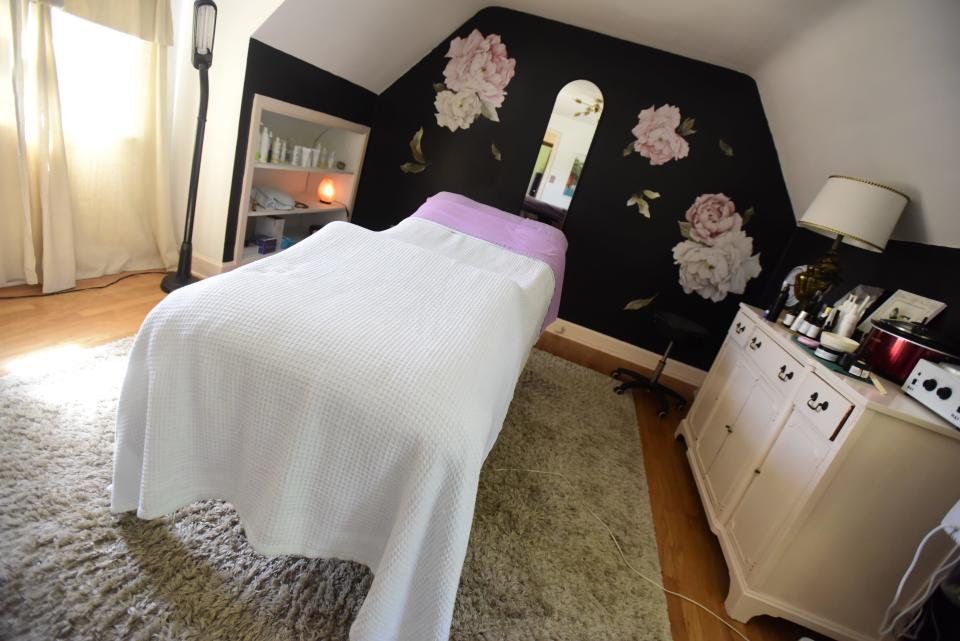 One of the many inclusive massage rooms inside the new House of Blush Day Spa on 3rd St., in downtown St. Clair on Friday, June 10, 2022.