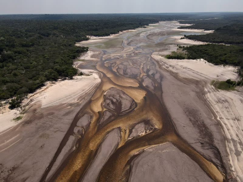 FILE PHOTO: River affected by the drought in Iranduba