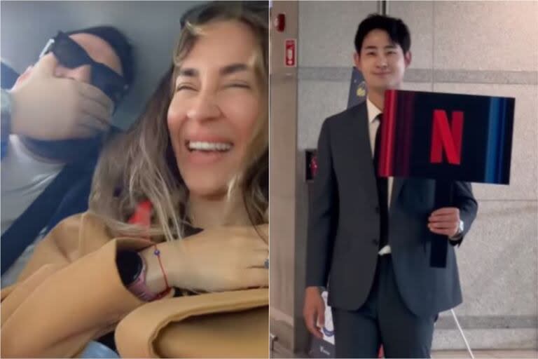 Jimena Barón y Damián Betular viajaron a Seúl para colaborar en un proyecto de Netflix