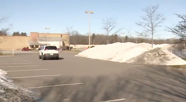 The baby arrived in this Target car park. Source: WMUR 9