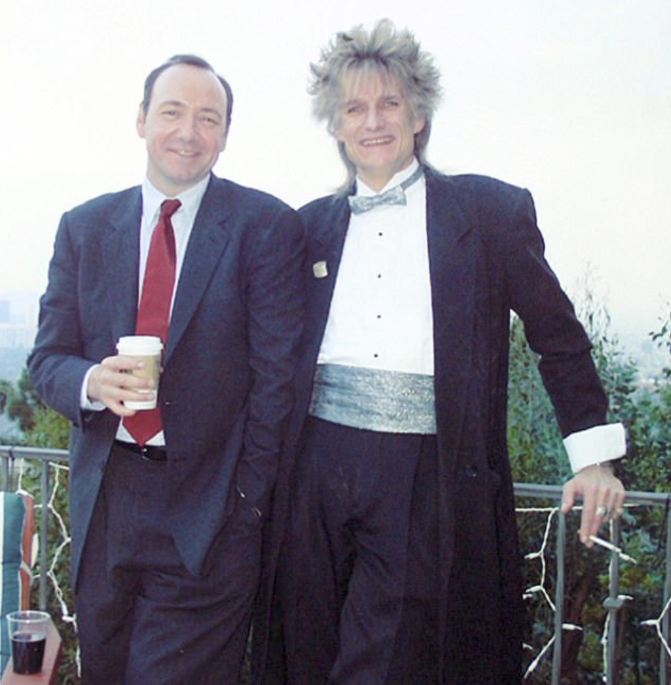 Kevin Spacey pictured with his brother Randall Fowler in 2003. Source: Supplied