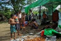 Hundreds of displaced Hindus are seeking shelter in Sittwe, the capital of violence-wracked Rakhine state