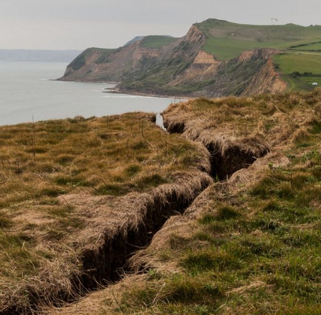 Dorset Jurassic Coast cliff crack is 'clearly going to fall off'