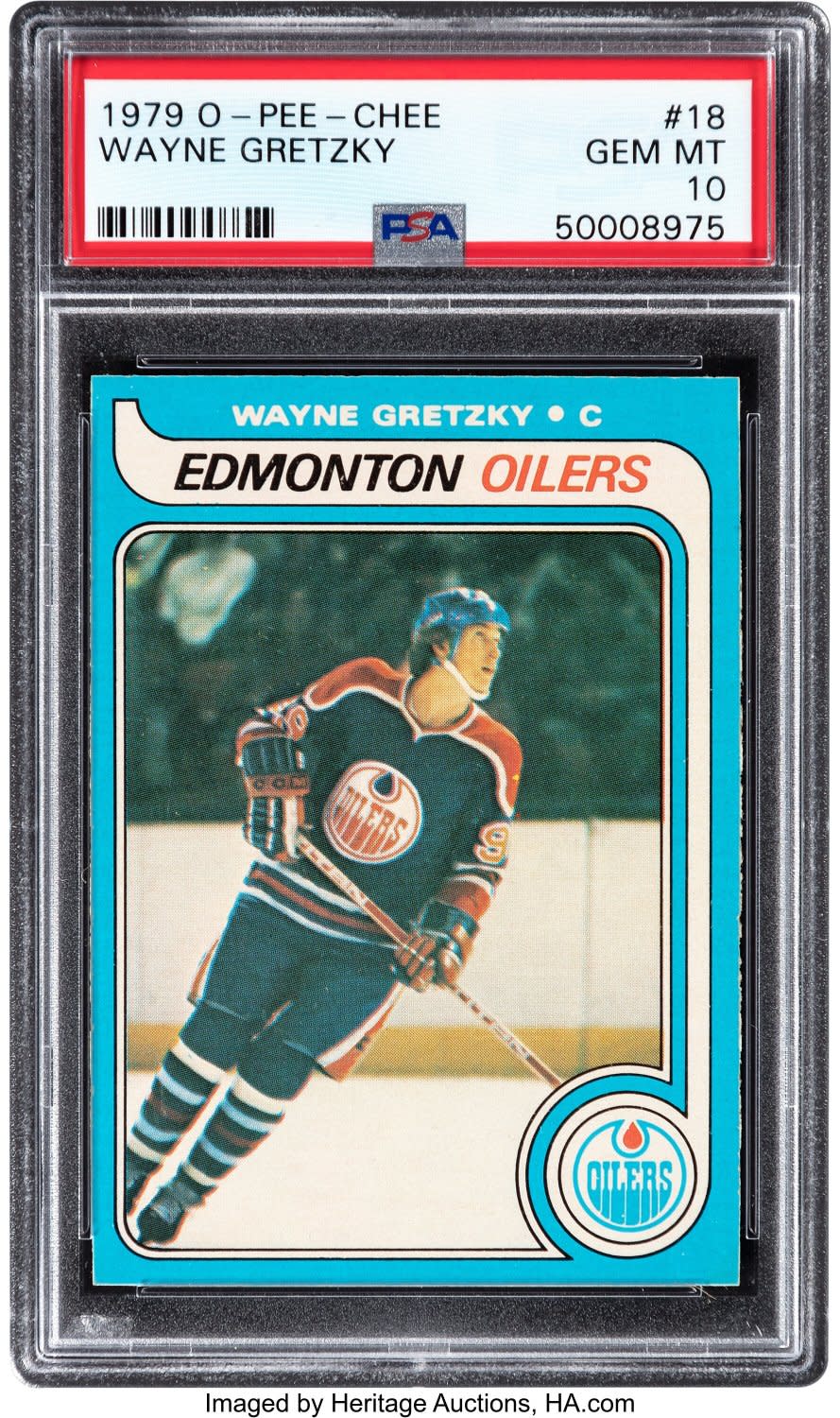 Wayne Gretzky 1979 O-Pee-Chee rookie card.