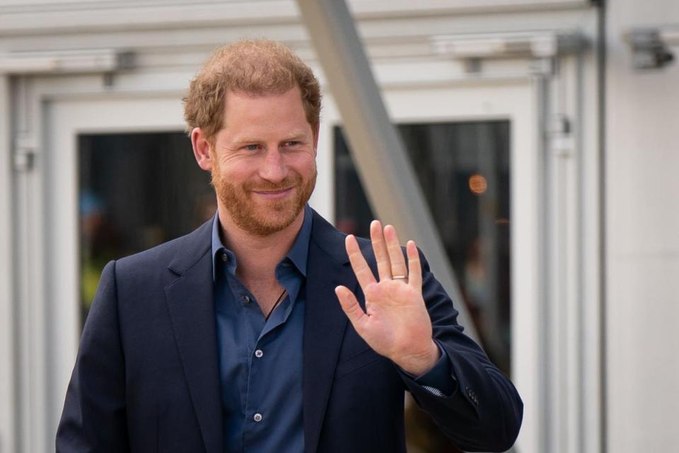 The Duke of Sussex during the Invictus Games in The Hague, Netherlands. Picture date: Friday April 22, 2022. (PA Archive)