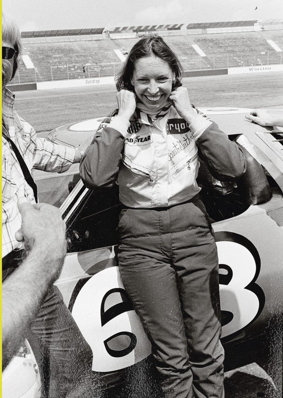 Janet Guthrie, Race-car driver, speaker and women’s sports advocate. (1938-  )