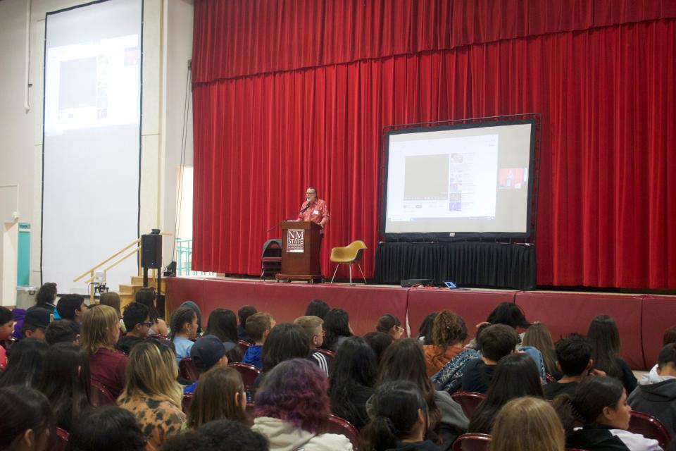 Keynote Speaker Don Foster at the Desert Light Film Festival