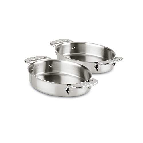 14) All-Clad Stainless Steel 7-Inch Oval Set