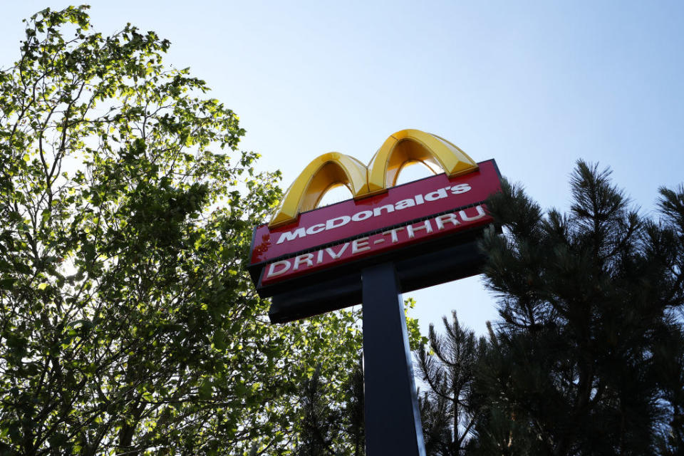 A McDonald's drive-thru