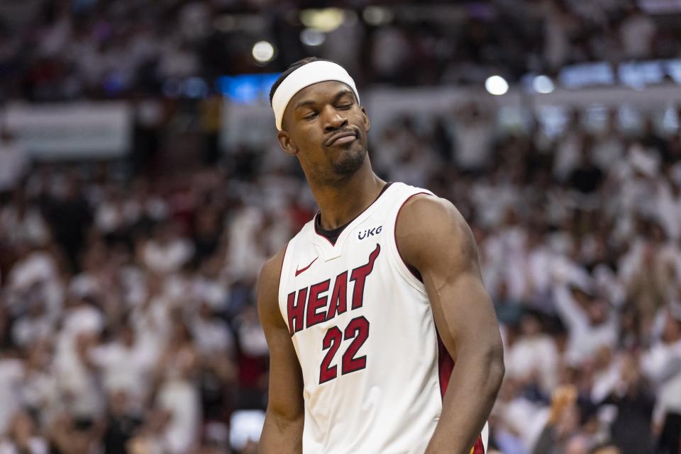 邁阿密熱火一哥Jimmy Butler。（Matias J. Ocner/Miami Herald/Tribune News Service via Getty Images）