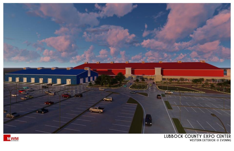 Early renderings of what the Lubbock County Expo Center could look like.