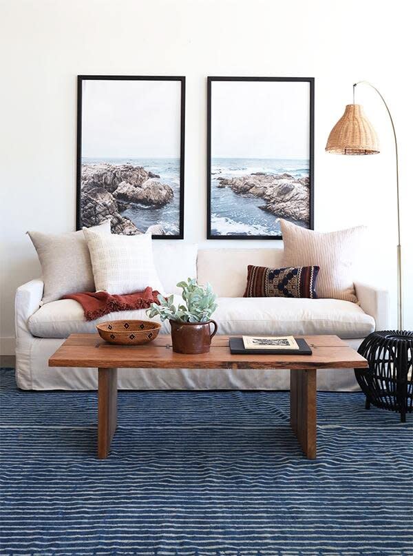 Beach Art Print in Living Room