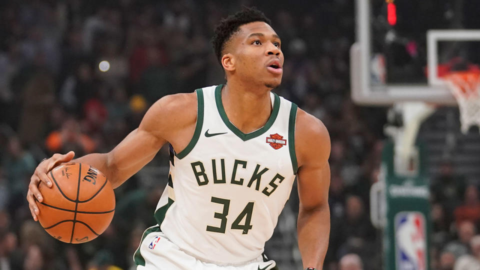 Giannis scored a 17th consecutive double-double to start the NBA season.