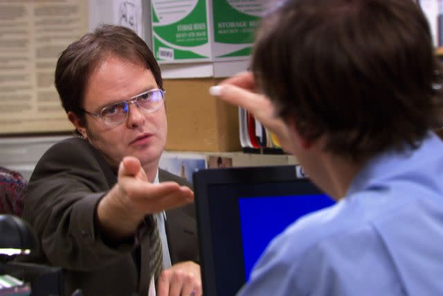 <p>NBC</p> Rainn Wilson and John Krasinski on 'The Office'