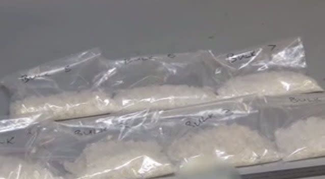 Drugs seized as part of the syndicate bust. Picture: Australian Federal Police