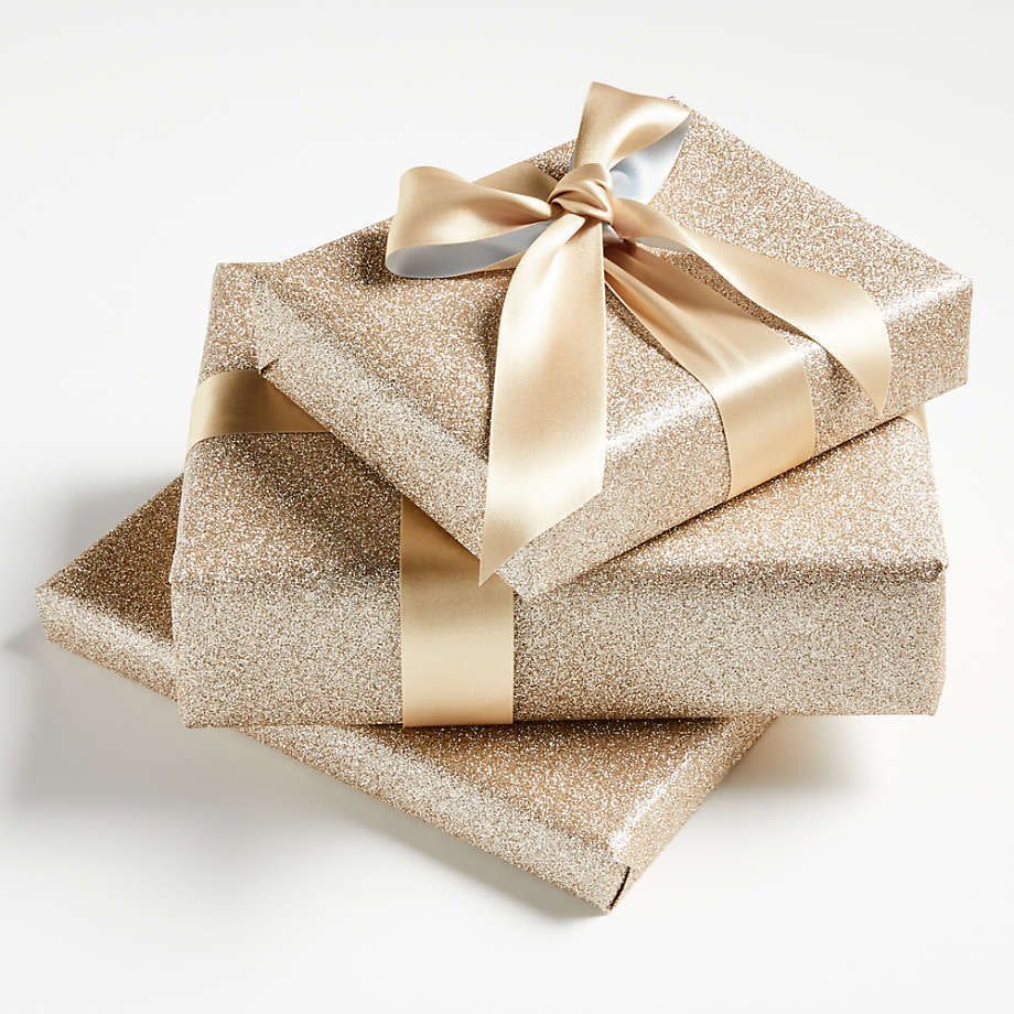 Champagne Glitter Gift Wrap