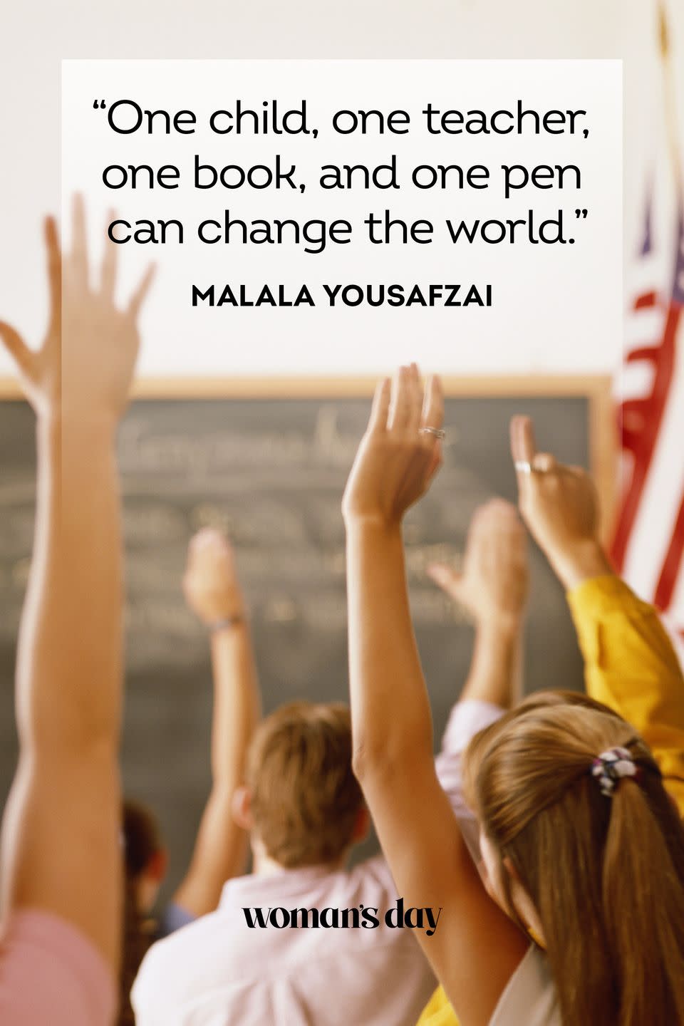 <p>“One child, one teacher, one book, and one pen can change the world.”</p>