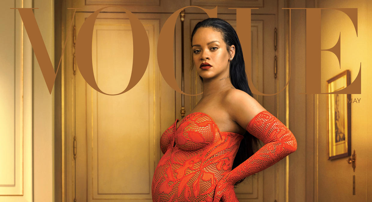 Pregnant Rihanna covers Vogue's May issue. (Annie Leibovitz/Vogue)