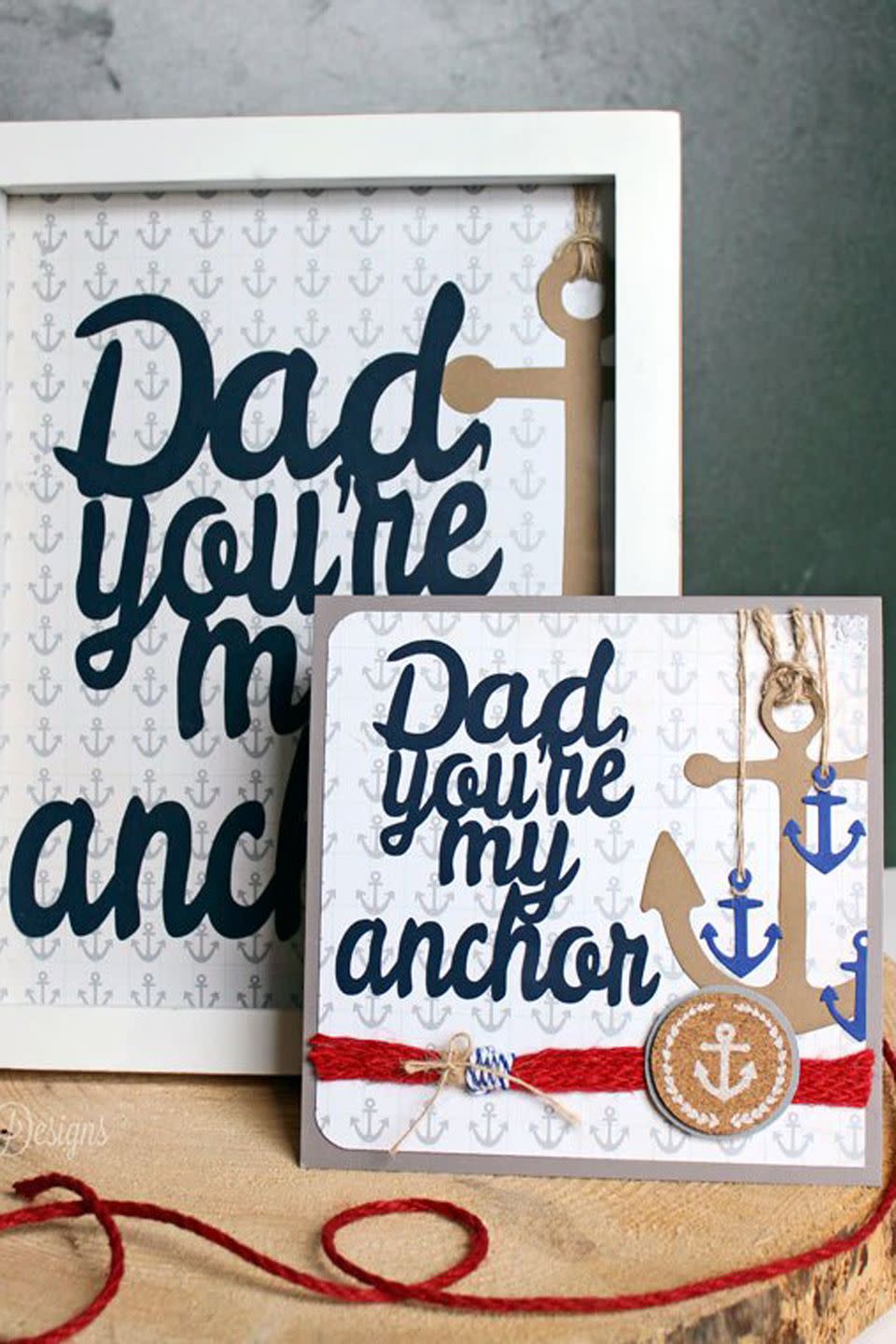 free fathers day cards - anchor card