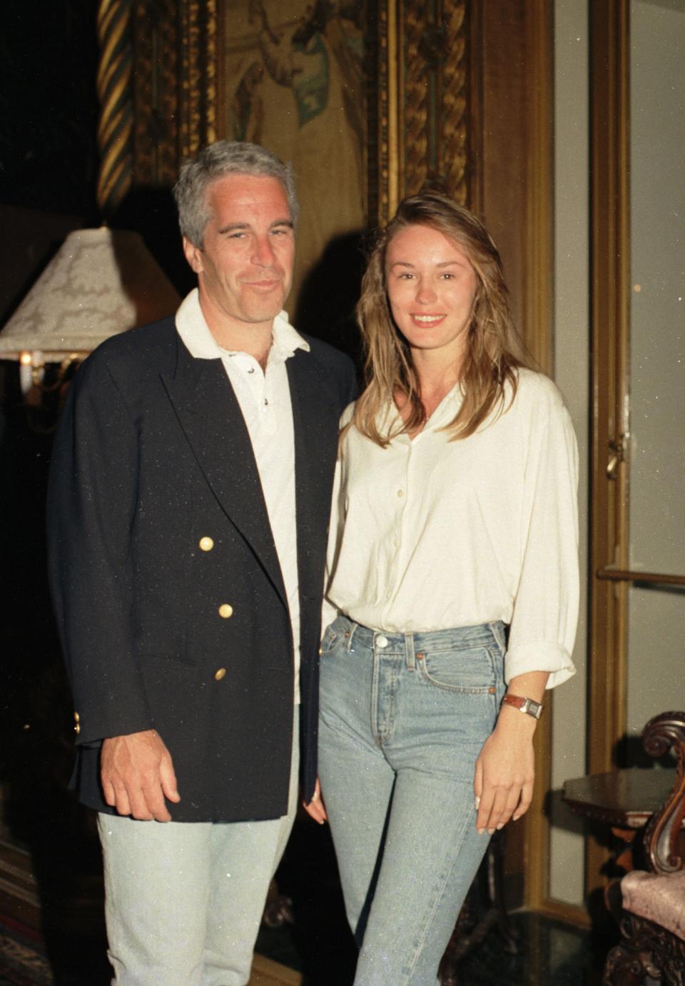 Celina Midelfart and American socialite Jeffrey Epstein