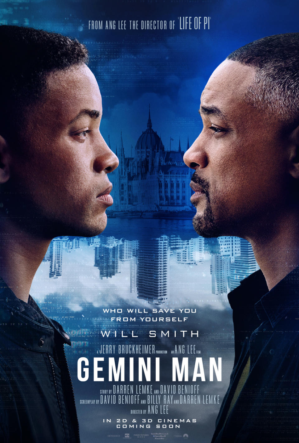 Kill Will… The Fresh Prince takes on Uncle Phil in the first poster for <i>Gemini Man</i> (Paramount)