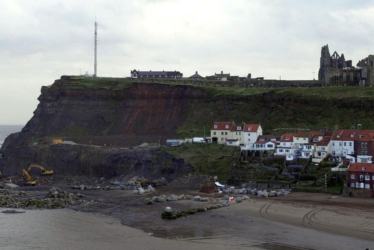 <p>The Graveyard of St Marys Church (top), Whitby, Yorkshire near Cleveland Way (file picture)</p> (PA)