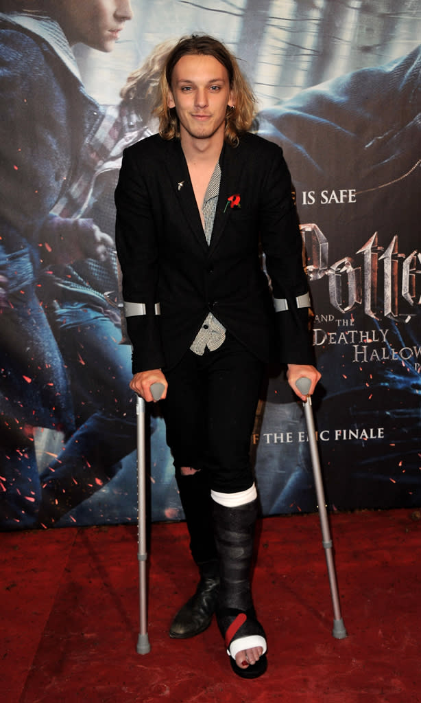 Harry Potter and the Deathly Hallows pt 1 UK premiere 2010 Jamie Campbell Bower