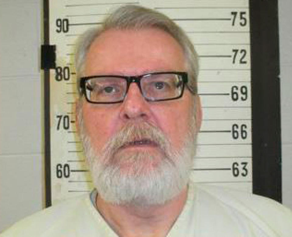 A booking photo released by the Tennessee Department of Corrections shows Stephen West. West was executed for murdering a mum and her daughter in 1986.