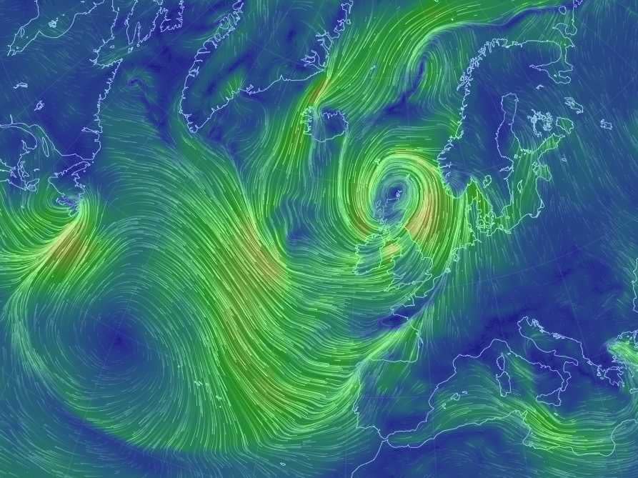 Wind map