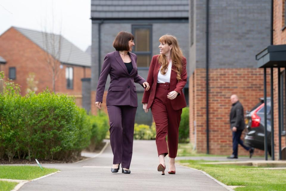 Ms Rayner continued her public duties on Tuesday with a visit to the Woodgate housing development (Stefan Rousseau/PA Wire)