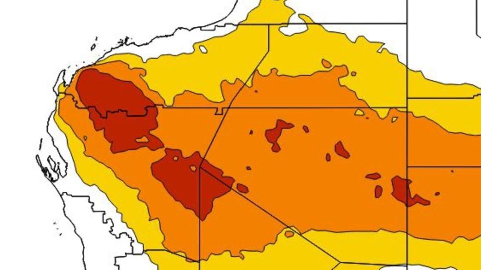 Assignment Freelance Picture The Bureau of Meteorology issued an extreme heatwave warning for the\n Pilbara and Gascoyne Districts, with temperatures set to soar to record\n levels between Friday and Monday.  Picture: BOM