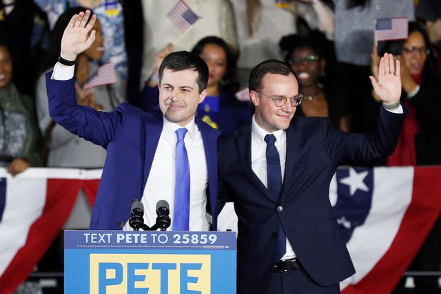 Tom Brenner/Getty Pete and Chasten Buttigieg