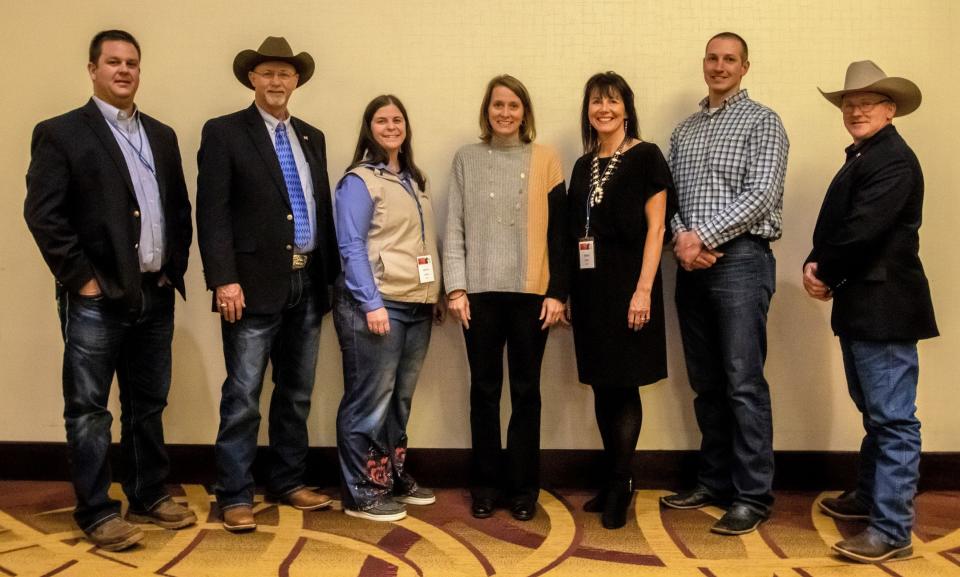 IBCA’s executive committee for 2022 includes, from left: Chad Lanum, Jeff Sherfield, Jennie Hodgen, Jill Duncan, Kelley Sheiss, Andrew Stewart and Tim Schwab.