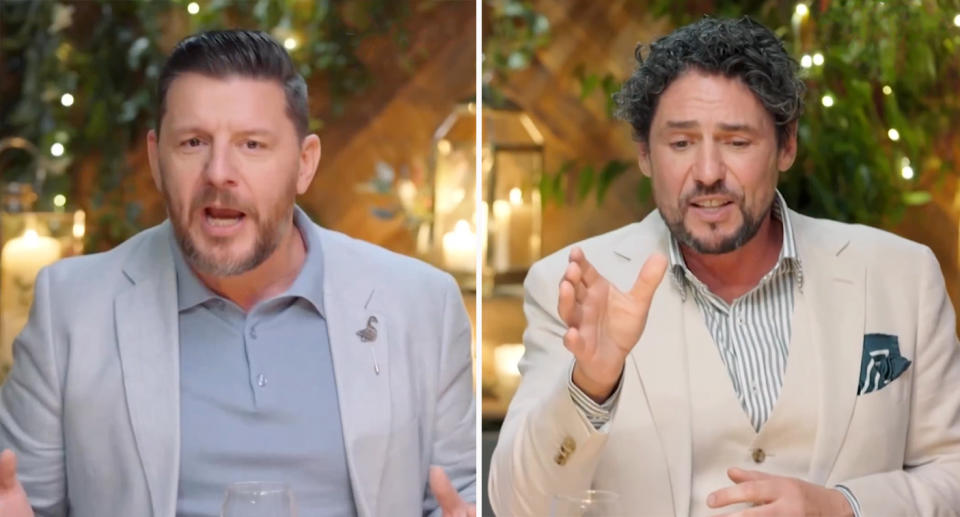 My Kitchen Rules judges Manu Feildel and Colin Fassnidge confirm their feud