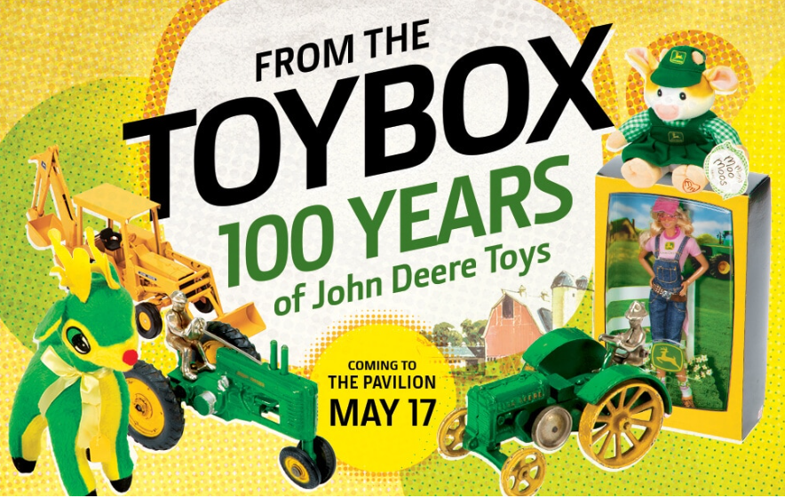 The new exhibit will be permanent at the John Deere Pavilion, 1400 River Drive.