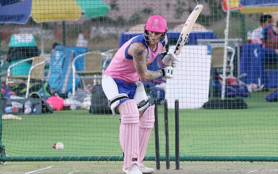 Rajasthan Royals batsman Ben Stokes during the practice session ahead the Indian Premier league IPL 2019 match against Kolkata Knight Riders (KKR) in Jaipur,Rajasthan,India on Thursday, April 04,2019 - NurPhoto via Getty Images