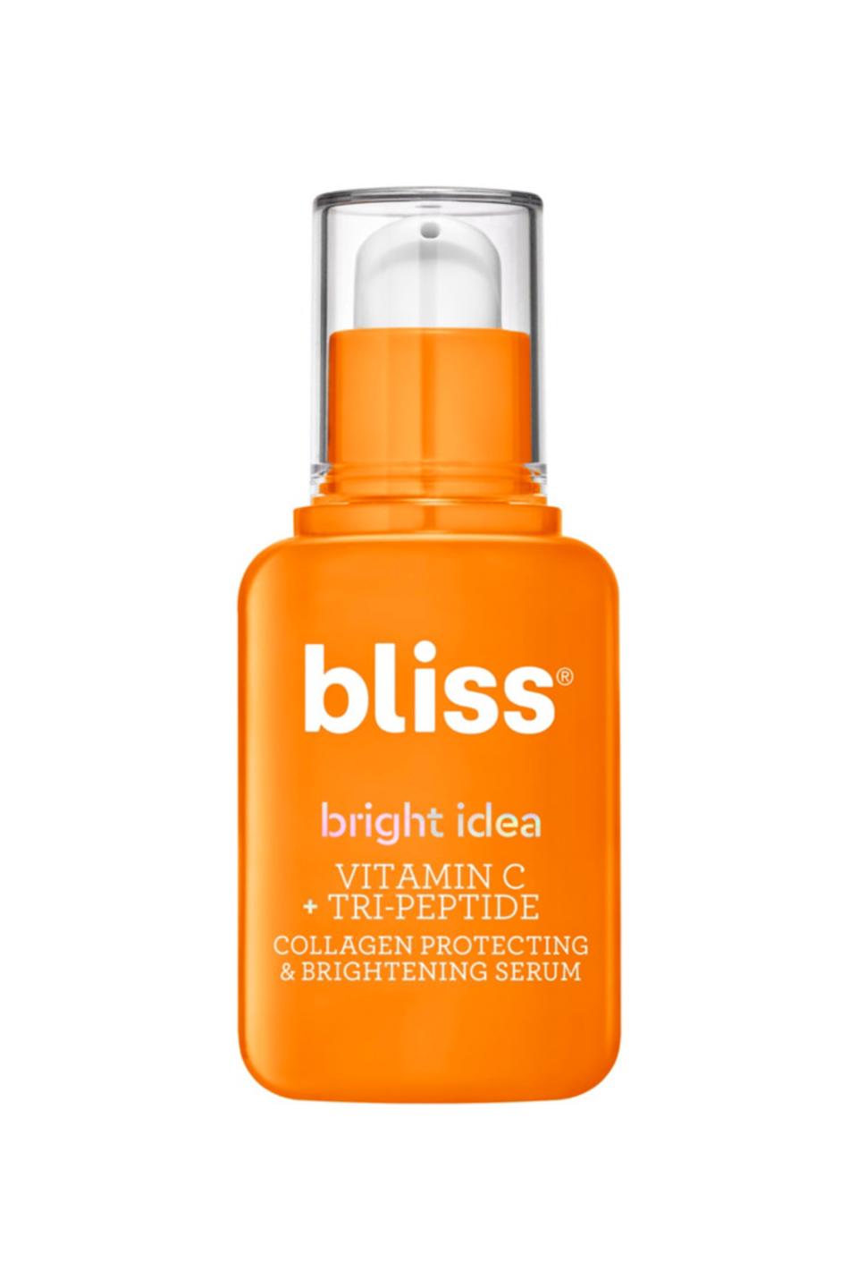 12) Bliss Bright Idea Vitamin C + Tri-Peptide Collagen Protecting & Brightening Serum