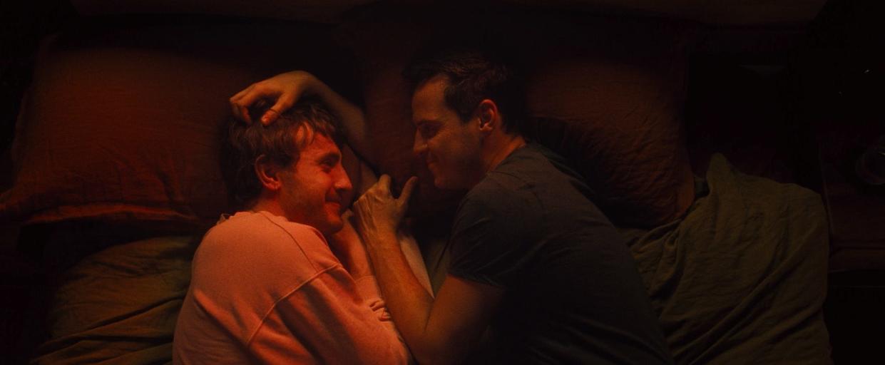 Paul Mescal, left, and Andrew Scott fall in love in "All of Us Strangers."