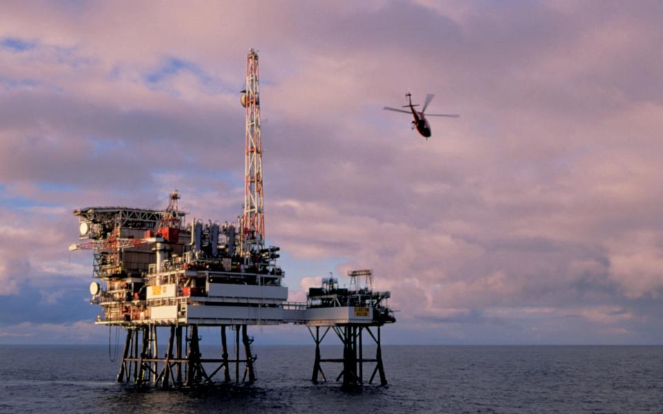 Cleeton North Sea Oil Platform - Alamy