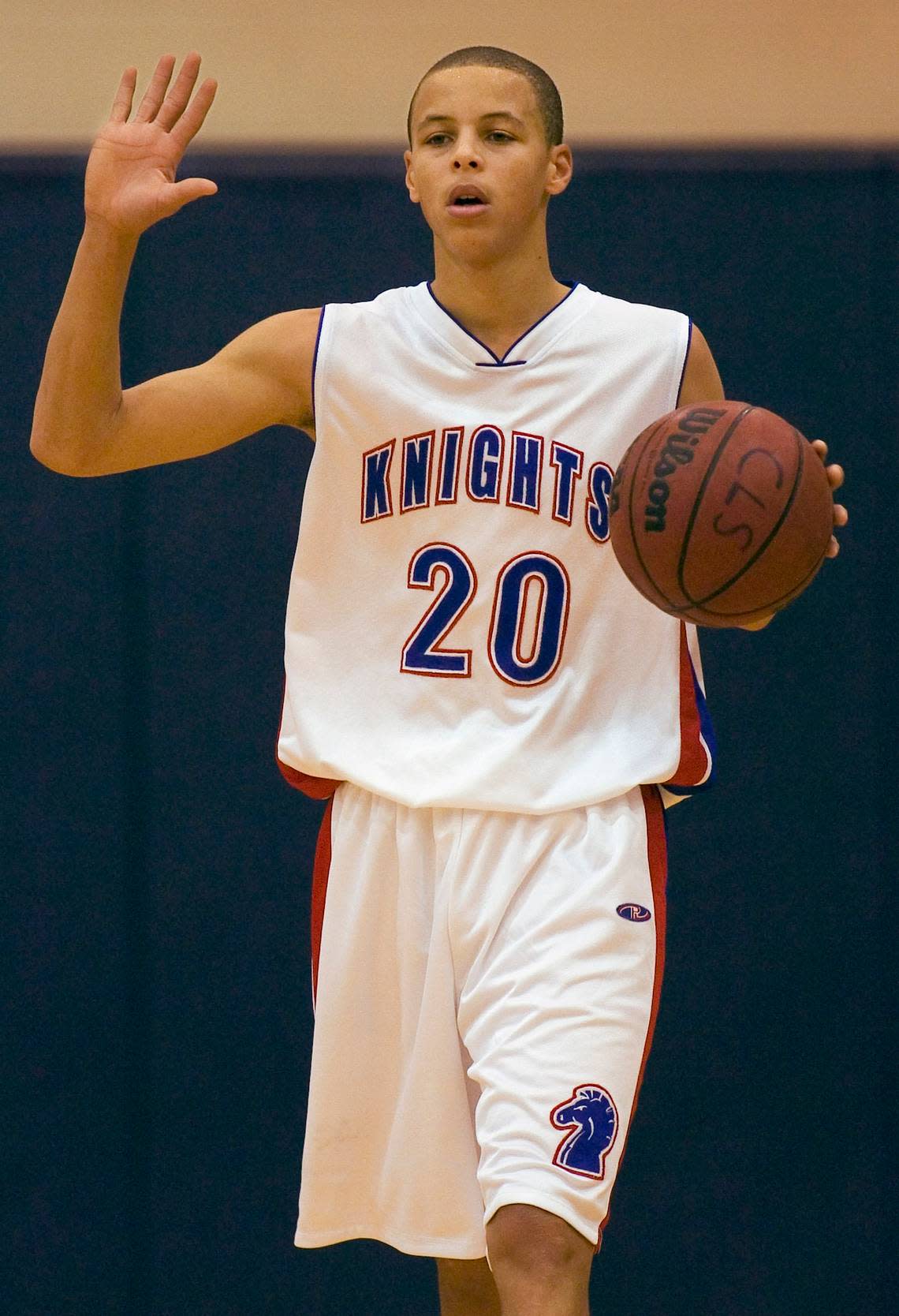 12/30/2005 - In high school at Charlotte Christian, Steph Curry was a two-time Charlotte Observer all-regional pick. GARY O’BRIEN - gobrien@charlotteobserver.com