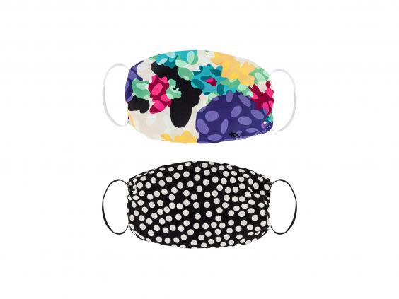 There's an array of prints, colours and patterns to shop from when it comes to face masks (Revolve)